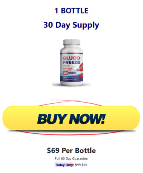GlucoFreeze 1 bottle