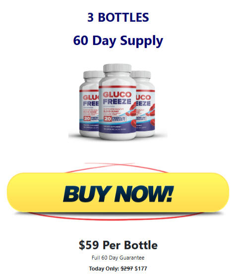 GlucoFreeze 6 bottle